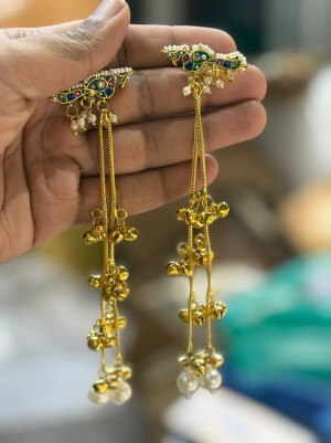 Viral Peacock Kashmiri Earings
