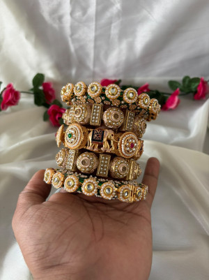 Rajwada 3D Elephant Stack (Single Hand)